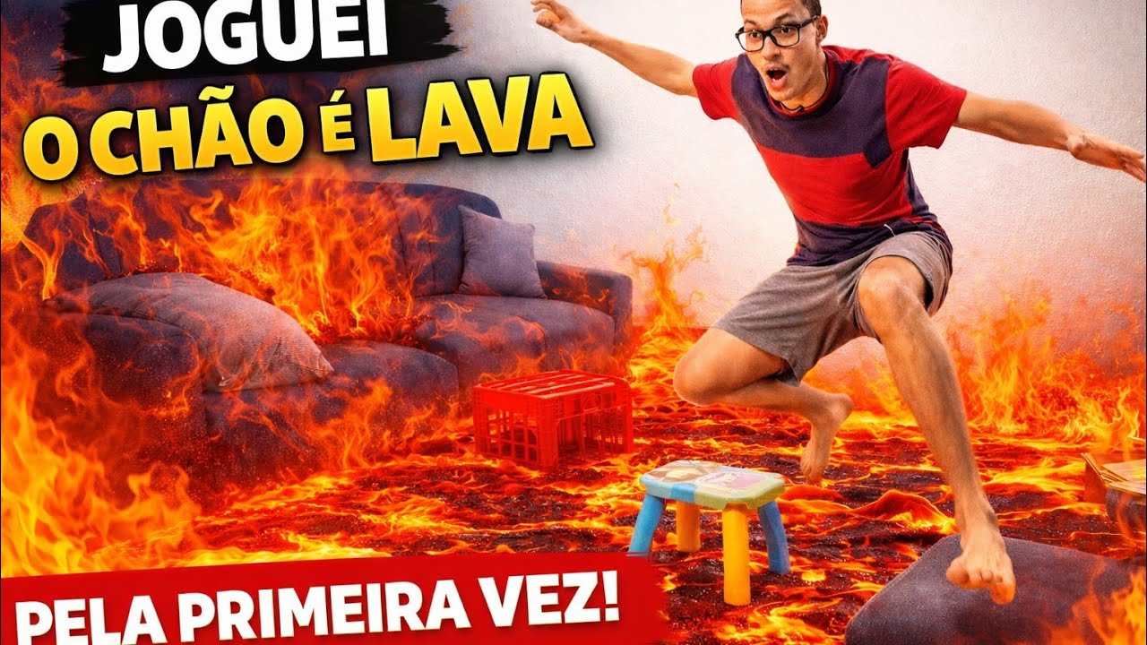 joguei O CHÃO É LAVA pela PRIMEIRA vez! 📽️📽️📽️😥😥😥😥