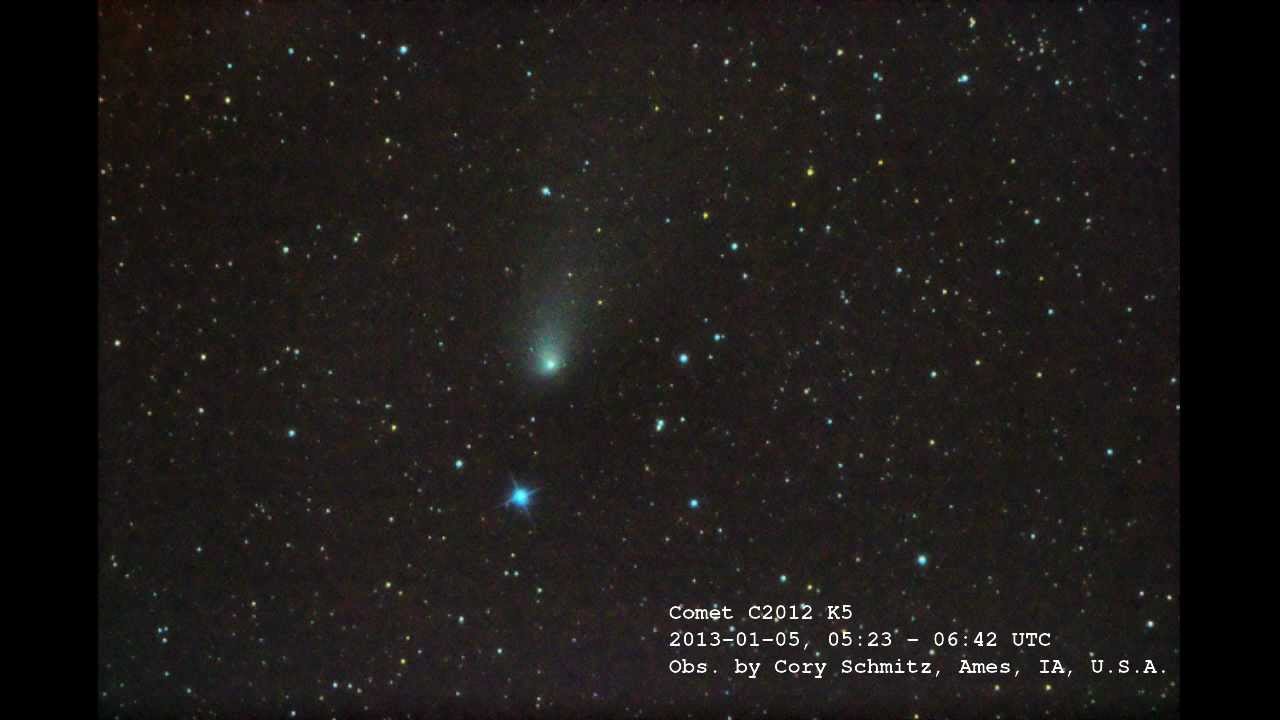 Worksheet Comet Telescope comet c2012 k5 through amateur telescope 2013 01 05 0523 06 0642utc