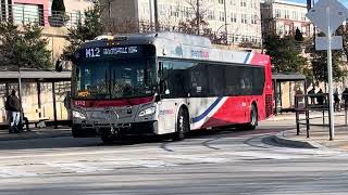 WMATA Metrobus 2023 New Flyer Xcelsior XD40 #4742 on Route M12 to Hyattsville Xing