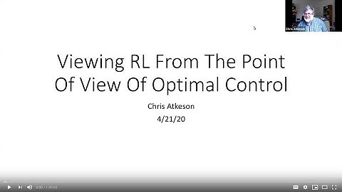Viewing Reinforcement Learning From the Point of View of Optimal Control