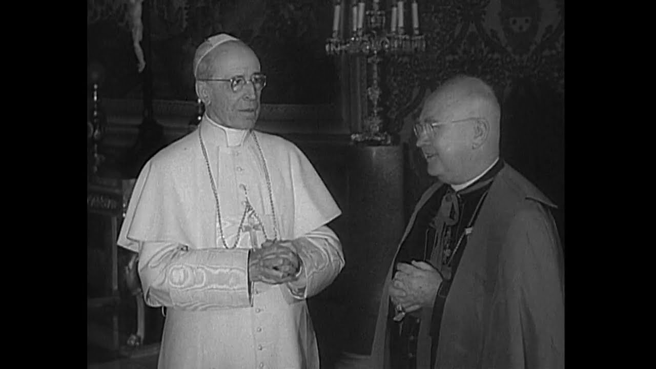 Rare Footage of Pope Pius XII Days Before Death (October 1958)
