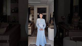 Signature Elegance Blue Maxi Dress ✨ Modest Luxury Outfit Ideas for Weddings, Church & Formal Events
