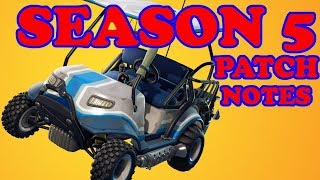 fortnite season 5 patch notes analysis double shotgun nerf rift map changes and - patch note fortnite 530