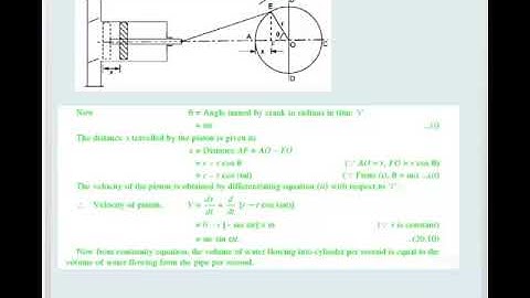 Reciprocating pump 2 , acceleration head , frictional losses