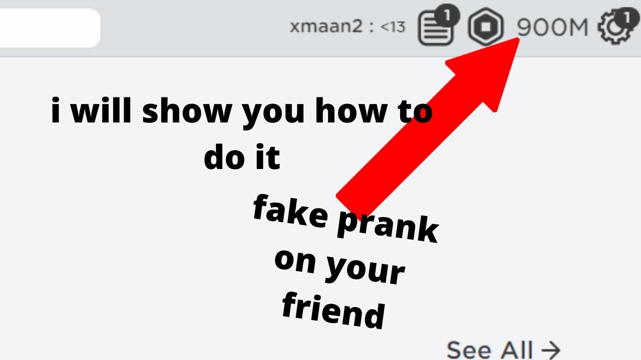 How To Make A Fake Robux So To Prank Your Friend Youtube - fake robux prank