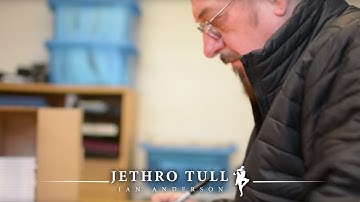 Ian Anderson signs the Jethro Tull String Quartets CDs