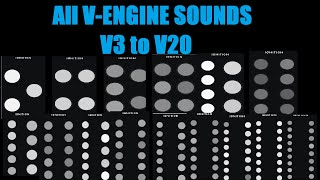 V3 to V20 Engine Sounds - Engine Simulator