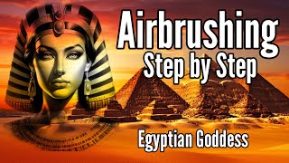 Airbrushing an Egyptian Goddess step by step by Dred fx Custom Paint  1,513 views 1 month ago 1 hour, 54 minutes