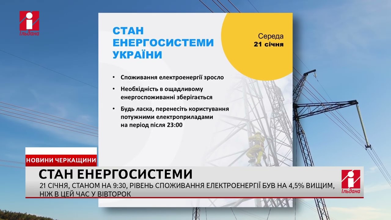 Споживання електроенергії зросло на 4,5 відсотки