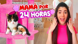 ADOPTÉ a un GATITO BEBÉ y fui su mamá por 24 HORAS😻😱  | Ani Cat😻