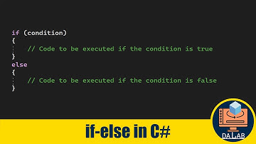 Conditionals in C# _ Part 1: if statement