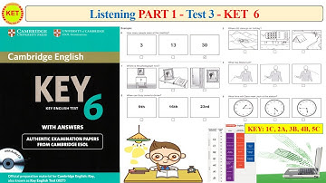KET 6 Listening Part 1 Test 3 (Transcript + Key)