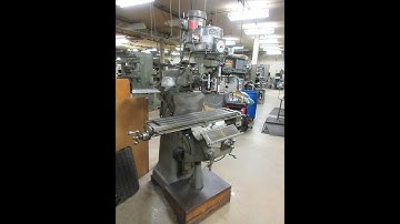 Bridgeport 2J Vertical Milling Machine, Variable Speed, with Acu-Rite Millvision 3-Axis DRO