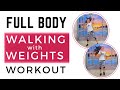 30min full body walking in place with light weights for weight loss
