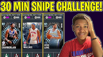 30 min snipe challenge on a CRAZY BUDGET FILTER! (NBA 2K21)