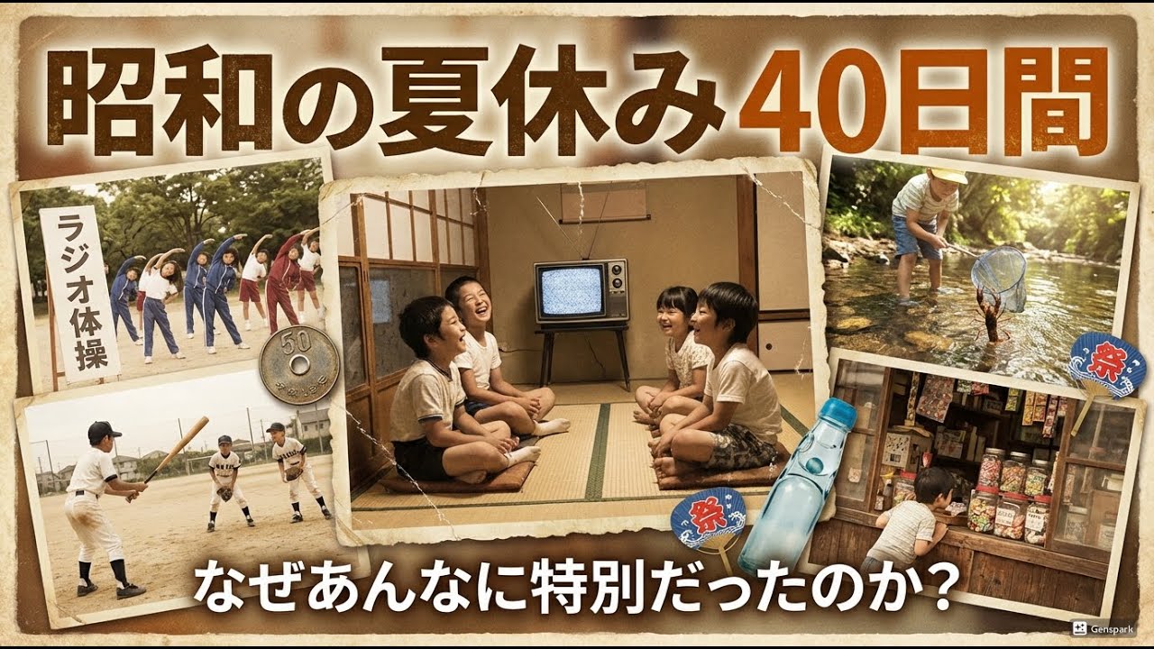 昭和の夏休み40日｜なぜあんなに長かったのか【涙腺崩壊】