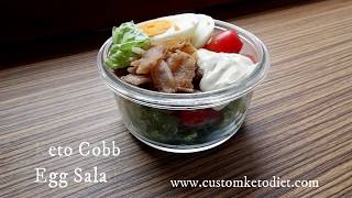 Keto Cobb Egg Salad / weight loss / diet