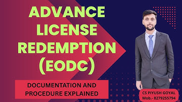 HOW TO CLOSE ADVANCE LICENSE - ADVANCE LICENSE/ADVANCE AUTHORISATION EODC ? HOW TO DO EODC OF AA?