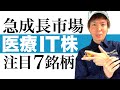 【医療IT銘柄】大幅な株価上昇が始まる7つの医療IT株を分かりやすく解説します｜オンライン診療や遠隔医療で急成長する医療IT市場への投資の始め方｜今注目のローリスクハイリターンの医療IT株を一挙公開