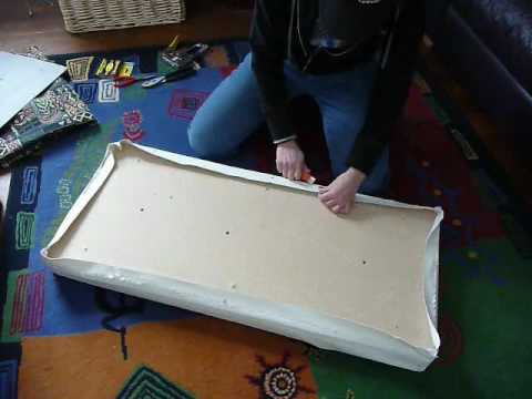How To: Re-Cover a Bench Seat Part 1 - YouTube
