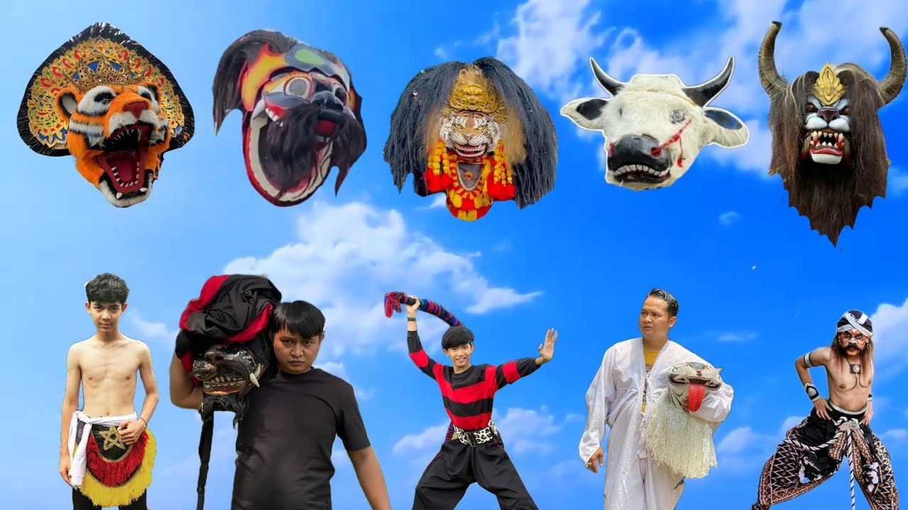 MEMASANGKAN KEPALA BARONGAN ,barongan demak ,barongan ebeg ,bantengan suro