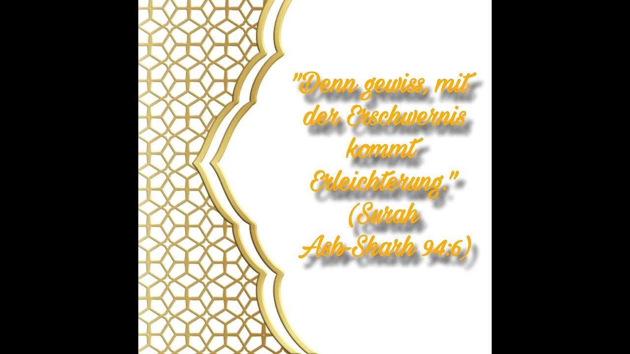 Gewiss Nach Der Erschwernis Kommt Die Erleichterung www.youtube.com