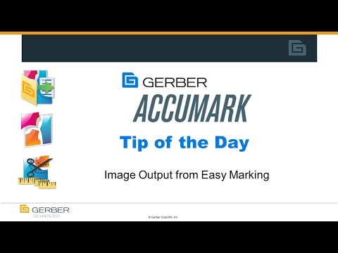 AccuMark Tip of the Day - Image Output from Easy Marking