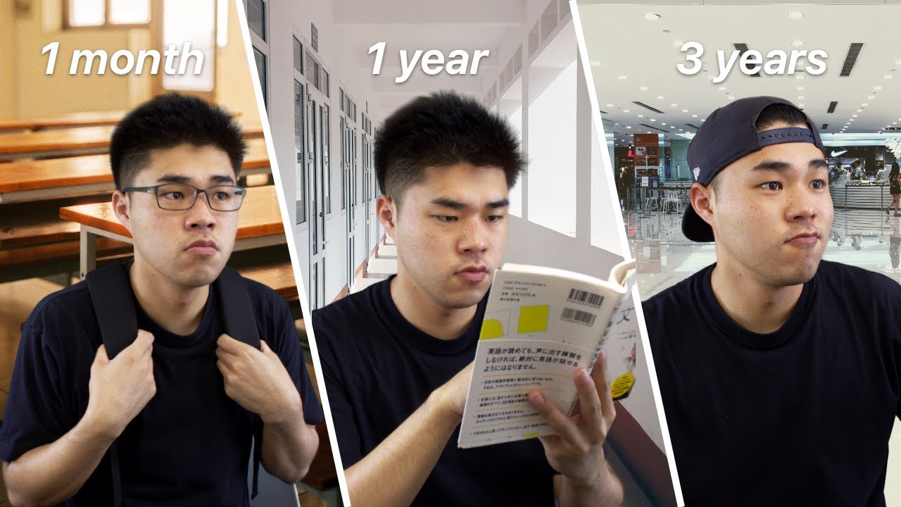 留学1ヶ月・1年・3年の語学力の上達の違い - YouTube