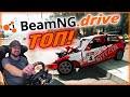 Поиграл спустя 3 года в BeamNG.drive на руле - ТОПОВЫЙ СИМУЛЯТОР АВАРИЙ!