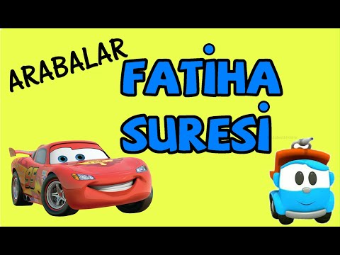 çocuklar için , arabalı çizgi film ile, fatiha suresi,ezberleme videosu