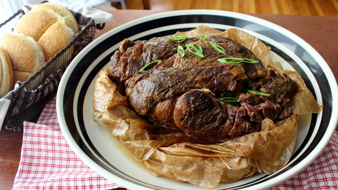 Paper Pork - Slow Roasted Pork Shoulder Cooked in Parchment - Pulled Pork Recipe | Food Wishes