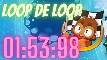 Bloons TD 6 - Loop de Loop race tutorial - 01:53:98 mobile friendly - easy strategy