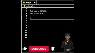 Count Digits in a Number #javascript #loop #trending #coding #programming #viral #shorts #reels #js
