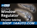 How to Replace Window Regulator 2001-06 Chrysler Sebring