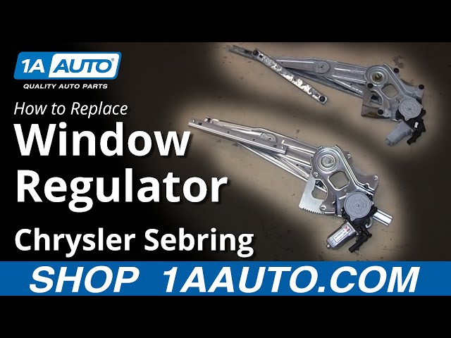 How to Replace Window Regulator 01-06 Chrysler Sebring
