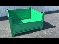 Corrugated Steel Container with Half Drop Gate www.rackandshelf.com 800-763-9020