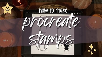 Make Procreate Stamp Brushes | Halloween Edition | Procreate Tutorial + FREEBIE