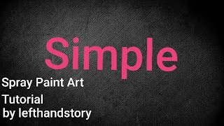 「Trick Spray Tutorial 3 in 1 」 Simple Abstract 「 Spray Paint Art 」 YouTube