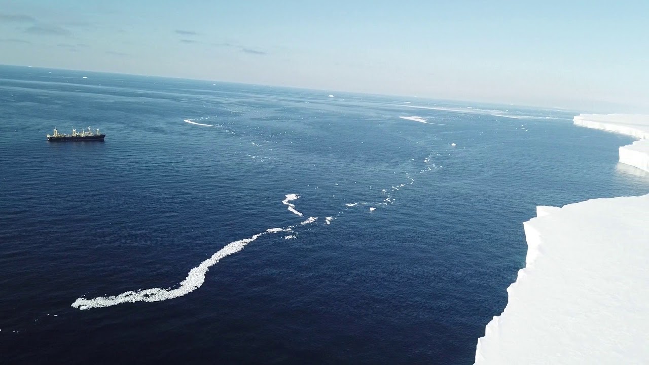 南極海の風景 3分46秒（2017/18年新南極海鯨類科学調査） - YouTube