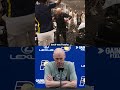 Coach Carlisle Explains Tossing a Bucket of Water at Johnny Furphy While Celebrating his 1,000th Win
