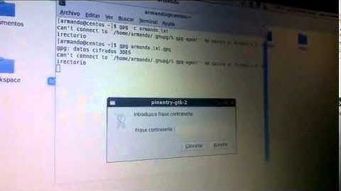 Encriptacion con gpg en Centos