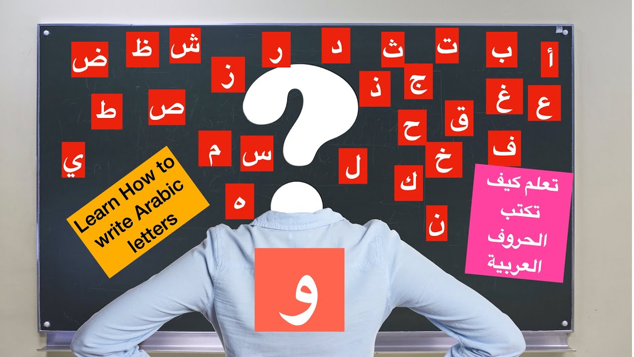 Arabic letter و Waaw at the beginning, middle and end of the word/ حرف ...