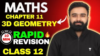 3D Geometry in 10 mins 😱🔥 Chapter 11 Maths Class 12 Boards 2022-23 Score 95  Maths Vishal Khattar