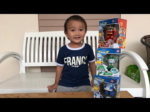 Unboxing Mainan Anak Polii Robocar Bersama Kaka Zara Cute | Mobil Jadi Robot
