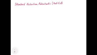 Chapter 19. Standard Reduction Potentials