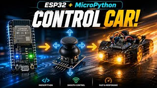 ESP32 MicroPython Joystick Control Car | Wireless Robot Car Tutorial