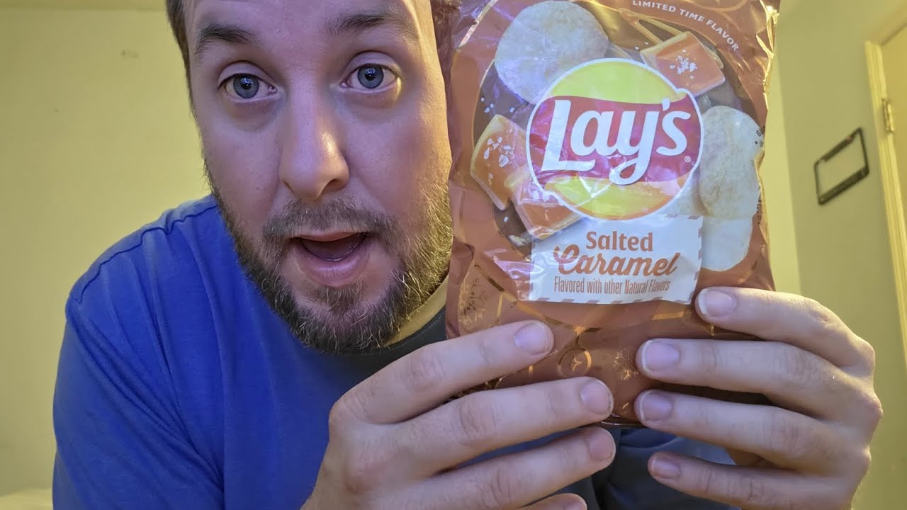 Salted Carmel Lays shoutout@FunkyUncleJohn 