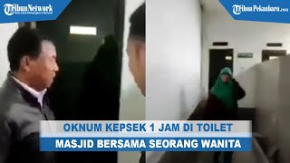WALAHH!!!  Oknum Kepala Sekolah Digebek Usai Berbuat Mesum di Toilet Masjid di Wonosobo
