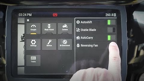 Cat® Next Gen Dozer Monitor: Reversing Fan