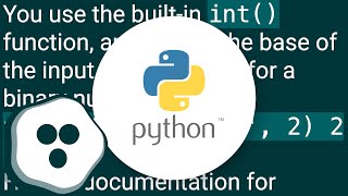 Convert base-2 binary number string to int
